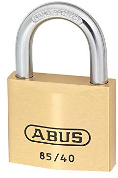 ABUS Vorhängeschloss Messing 85/40 - für Kellertüren, Schuppen u. v. m. - wetterfest - Messing-Schlosskörper - gehärteter Stahlbügel - ABUS-Sicherheitslevel 6