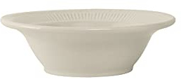 Tuxton China HED-064 Grapefruit, 7-1/2 oz., 6-1/2 Diameter, Round, Embossed, Microwave and Dishwasher Safe, Oven Proof, Fully Vitrified, Ceramic, Hampshire, American White/Eggshell, Pack of 36
