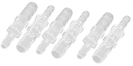 sourcing map Aquarium Fish Tank Airline Tube Hose Connector Adapter 5.5mm to 7mm Dia 6pcs