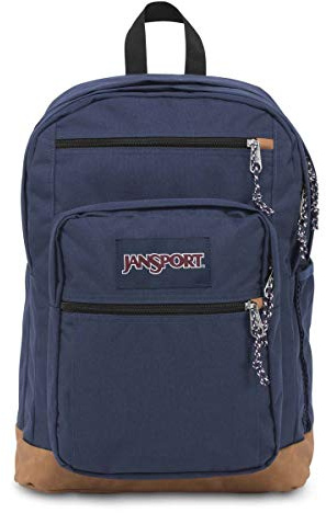 JanSport Cool Backpack, with 15-inch Laptop Sleeve - Large Computer Bag Rucksack with 2 Compartments, Ergonomic Straps, Navy