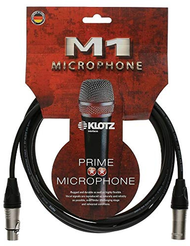Klotz M1K1FM0500 Câble microphone XLR M1 mâle vers femelle, 4,9 m, 4,9 m