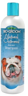BIO-GROOM - Natural Oatmeal - Haferflocken Shampoo - Hundeshampoo und Welpenshampoo - Lindert Juckreiz und spendet Feuchtigkeit - pH-neutral und frei von Parabenen - 354 ml