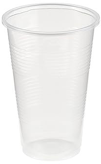 Caterpack by Robinson Young Plastic Tumblers 0.5 Pint, Clear Plastic Half Pint Party Cups, Disposable and Recyclable, 50 Pack