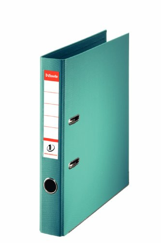 Esselte A4 5 cm Spine Plastic Lever Arch File - Turquoise
