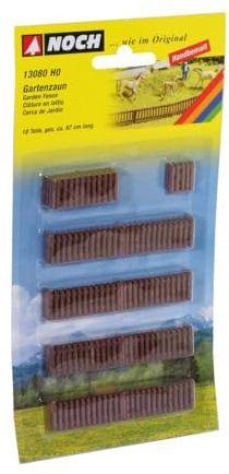 Noch - 13080 - Modélisme Ferroviaire - Clôture en Lattis - Hauteur 1,3 Cm - Longueur 97 Cm