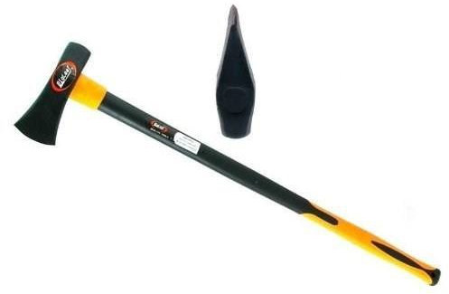 3 Kg Lang Spalt-Axt lang 95 cm Spalthammer Spaltaxt Äxte Beile Gesamtgewicht 3,9 Kg Gehärtete Stahl-Klinge Fiberglas Griff vibrationsarm Axt Äxte Beile Fiberglas Holzspalter