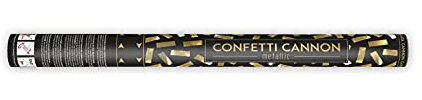 Cannone Sparacoriandoli Spara coriandoli da 60 cm design Cordiandoli Oro Metallizzato
