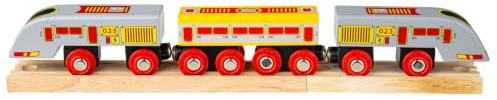Bigjigs Rail Bullet Train - Other Major Wooden Rail Brands are Compatible