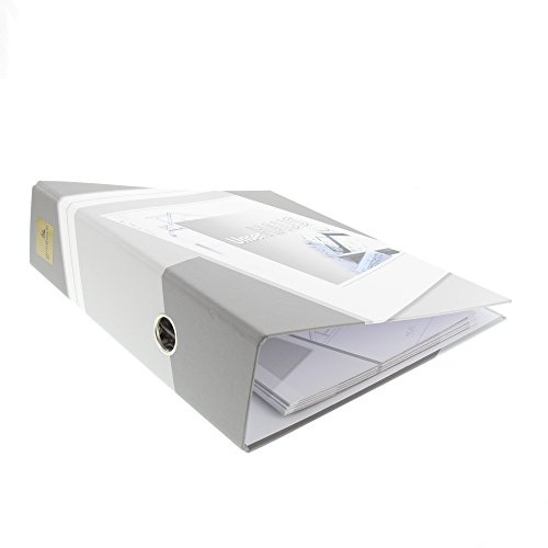 goldbuch 33001 Ordner (A4, 28,5 cm x 32 cm, Unser Haus, 8 cm Rückenbreite, Kunstdruck) grau