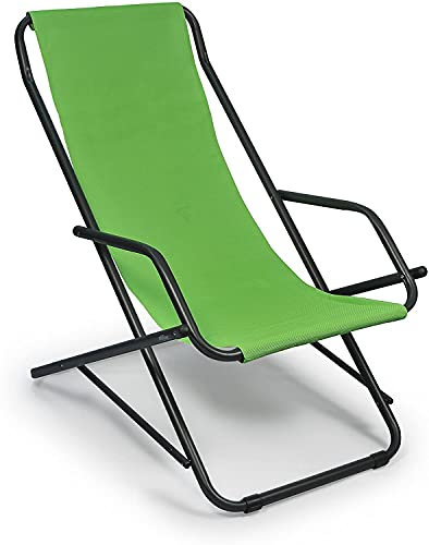 Stiliac 7401 Sdraio Dondolino Oscillante Swing, tubolare in acciaio, Verde Tramato