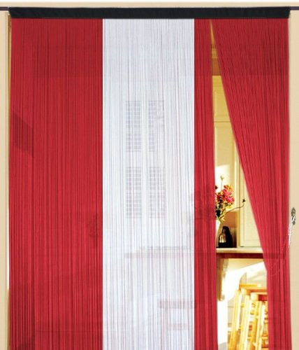 Kaikoon Fadenvorhang, Fan Artikel, Flagge Fahne Österreich rot weiß 150x300 (BxH) Meisterschaft