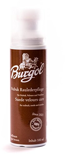 Burgol Nubuk- Wildlederpflege 100 ml Flasche mit Schwammaufträger: Farbe: Hellbraun
