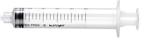 Rays- INJ/LIGHT Seringues hypodermiques sans aiguille, cône Luer Lock, stériles, jetables, sans latex, volume 5 ml, pack de 100 pcs.