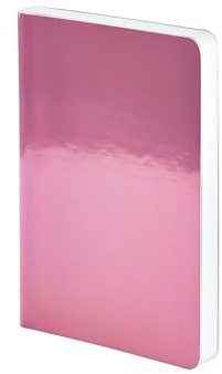 Nuuna Notizbuch A6 Pearl S - Rosé, vegan rosé | Dotted Journal | 2.5 mm Mini-Punktraster Grau | 176 nummerierte Seiten | 120 g Premium-Papier | made in Germany