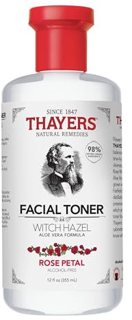 Thayers Witch Hazel Facial Gentle Rose Petal Toner Lotion with Organic Aloe Vera, 355ml