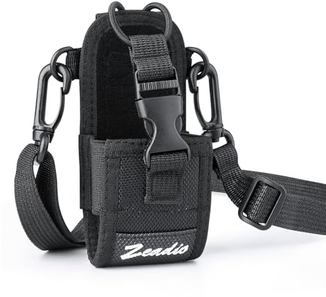 Zeadio Vielseitige Zwei-Wege-Funkgerät-Hülle, Universelle und langlebige Holstertasche für Funkgeräte und Walkie-Talkies (ZNC-D, 1 Stück)