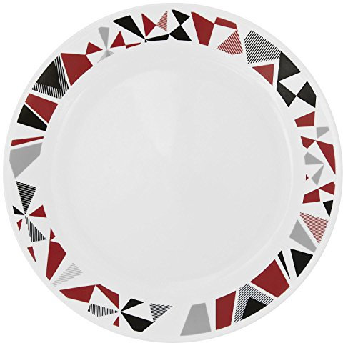 Corelle Livingware mosaico rojo 10,25 plato llano