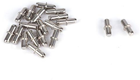 sourcing map 18 Stück Regalbodenträger Bodenträger Schrank Holzbrett Regalstifte Unterstützung Halter Bodenträger 17mmx5mm