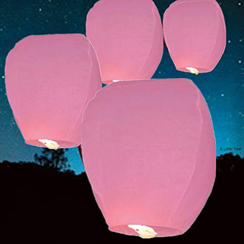 20 Pink - Eco-Friendly Chinese Flying Sky Lanterns (A Liittle Tree)