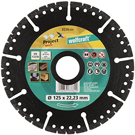 Wolfcraft 8336000 Diamant-Trennscheibe Pro Multi Ø 125 mm