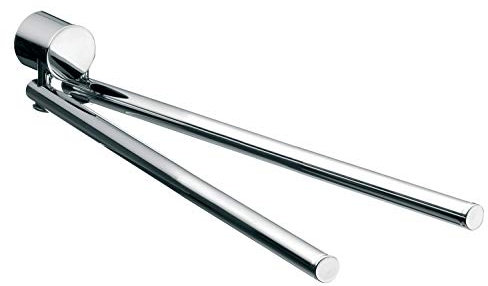 EMCO Rondo 2 Handtuchhalter chrom, Handtuchstange 2-armig, drehbar, zur Wandmontage, Länge 364 mm - 455000136