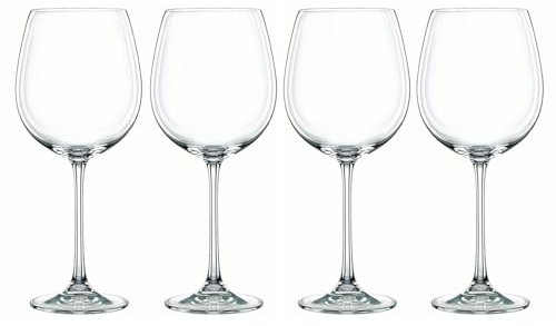 Nachtmann Rotweingläser 4er Set, 727 ml, Vivendi, 92035, Weingläser aus Kristallglas, Rotwein Gläser spülmaschinenfest