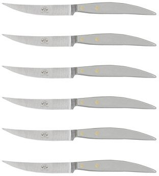 Coltellerie Berti Policromia 6 Coltelli Da Tavola Grigio
