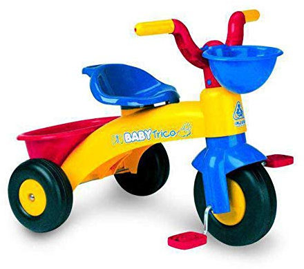 Triciclo Bebe 1 Año 2 Años 3 Años Triciclo Infantil para Niños y Niñas - Triciclo Evolutivo Ligero con Pedales + Cesta Delantera y Trasera Portaobjetos - Triciclos de INJUSA - Trico MAX Junior Geel