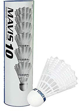 YONEX Mavis 10 Badminton Shuttlecocks , White, 78-Medium-Blue