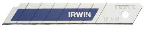 Irwin Blue Blades Bi-Metall Abbrechklinge 18 mm 8 Stück, Splitterfrei, 10507103