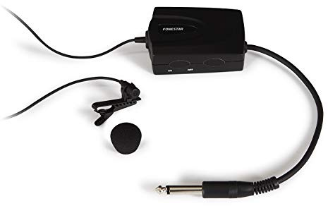 Micrófono de solapa con adaptador