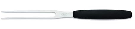 Giesser seit 1776 - Made in Germany - Wurstgabel schwarz, Basic Black, Klinge 13 cm, rutschfest, Fleischgabel spülmaschinenfest, rostfrei