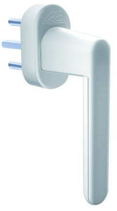 Schellenberg 46501 Sicherheits-Alarmgriff für Fenster, Balkon- und Terassentüren, 37 mm Stiftlänge, 115 dB Alarm für 180 Sekunden