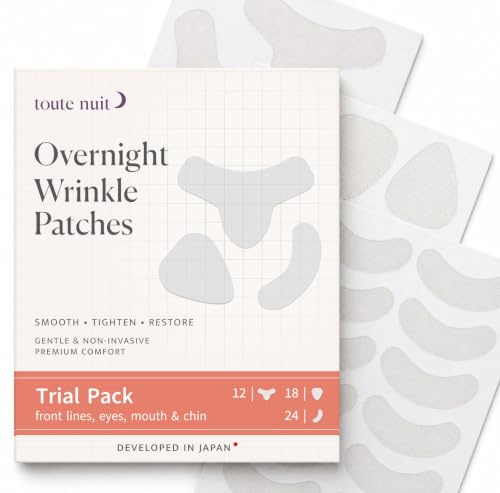 Toute Nuit - Lote de muestras de 3 formas para la frente, alrededor de los ojos y los labios, 54 parches