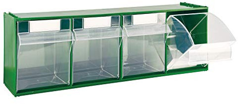 Cassettiera Mobil Plastic Modello 'Madia 4' - 4 Cassetti - Verde