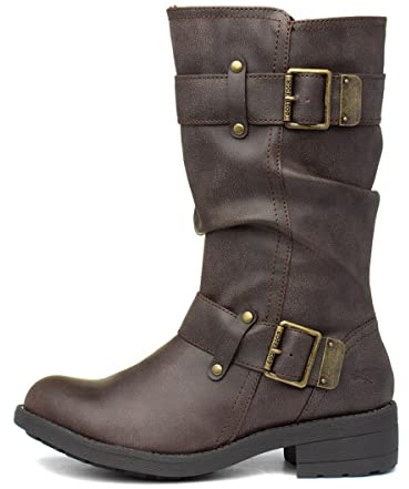 Rocket Dog Womens/Ladies Trumble Faux Leather Biker Boots (8 UK) (Brown)