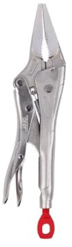 Milwaukee 48223506 6-Inch Long Nose Locking Pliers - Silver