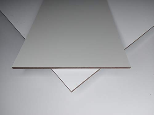 alt-intech Fassadenplatte Balkonplatte HPL Verschiedene Größen und Farben + Zubehör (1000 x 500 x 6 mm, Stein grau)