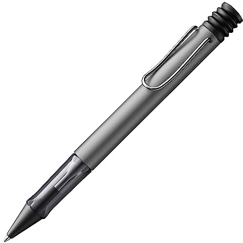 Lamy AL-star graphite Kugelschreiber - leichter Kuli mit transparenten, ergonomischen Griff & Gehäuse aus Aluminium - inkl. Großraummine M 16 in schwarz