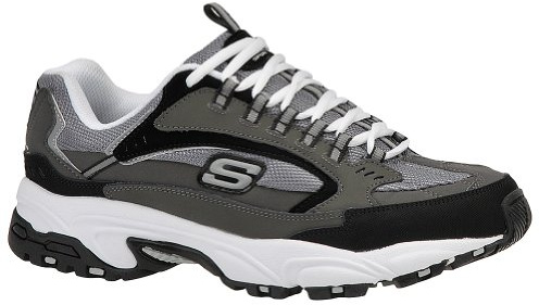 Sneaker allacciata Stamina Nuovo da uomo sportiva, grigio scuro, nero, 12 XW US