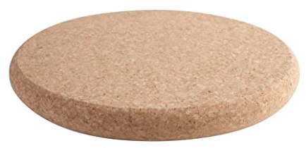 T&G FSC Certified Cork Round Chunky Pot Stand/Surface Protector, Large, 24.5 x 2.5 cm Brown 15252