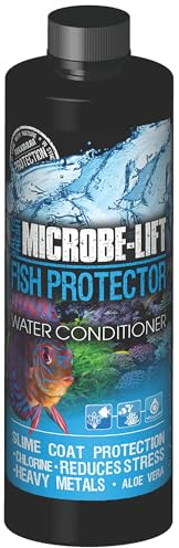 MICROBE-LIFT Aquatic Stress Coat and Fish Protector, Makes Tap Water Safe, Forms Multiple Layers of Fish Protection, 4oz