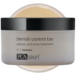 PCA SKIN Blemish Control Acne Cleanser Bar with 2% Salicylic Acid, Acne Wash for Face and Body, 3.2 fl oz Jar