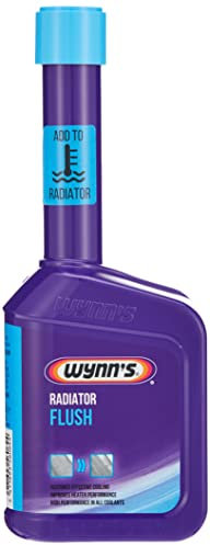 Wynn's Radiator Flush - Acid-Free Dual Action Formula Removes Rust, Scale, Oil & Deposits - Compatible with All Coolants including OAT - Safe for Rubber Hoses & Metal Parts - 325ml