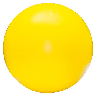 Schecker Treibball gelb aus hartem Kunststoff ca. 25 cm