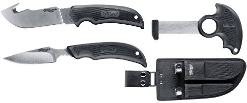 Walther Hunter Knife Set mit Jagdmessern, Säge und Tasche | Jagdset mit großem Skinner, kleinem Präzisionsmesser, Säge und praktischer Tasche