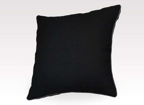 Angerer Freizeitmöbel GmbH Sofakissen groß Style schwarz | Zierkissen mit Reißverschluss, Dekokissen, abziehbar & waschbar, Made in Germany