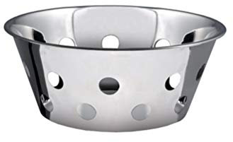 Salvinelli Cestino per Pane, Metallo, Stainless Steel, 30 x 20 x 8 cm