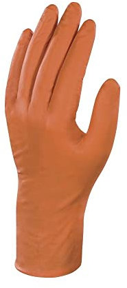Delta plus guantes sinteticos - Caja 50 guantes nitrilo talla 7/8 naranja