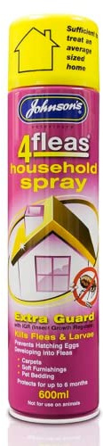 ToWorld(TM) Johnsons 4Fleas Household IGR Extra Flea KIller Spray Treatment - 600ML 6 Months